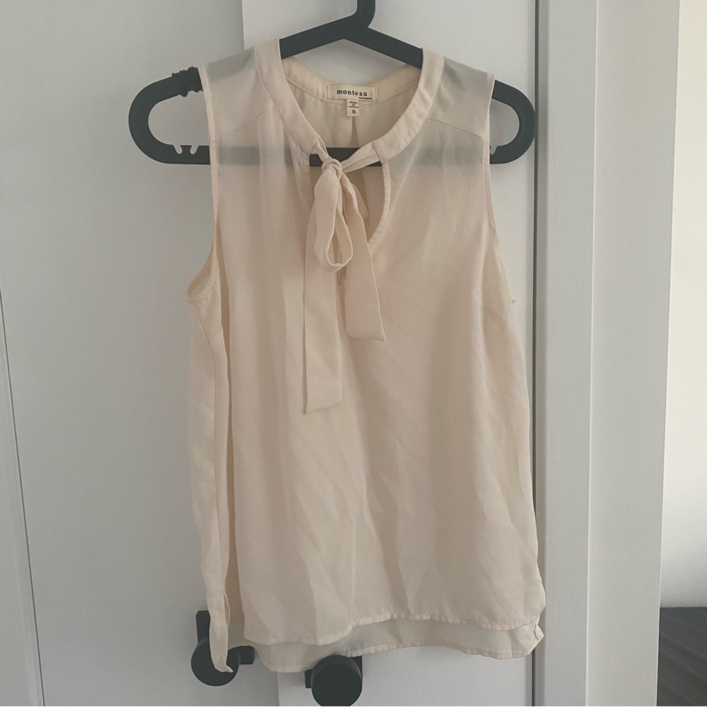 Monteau Tie-Neck Blouse